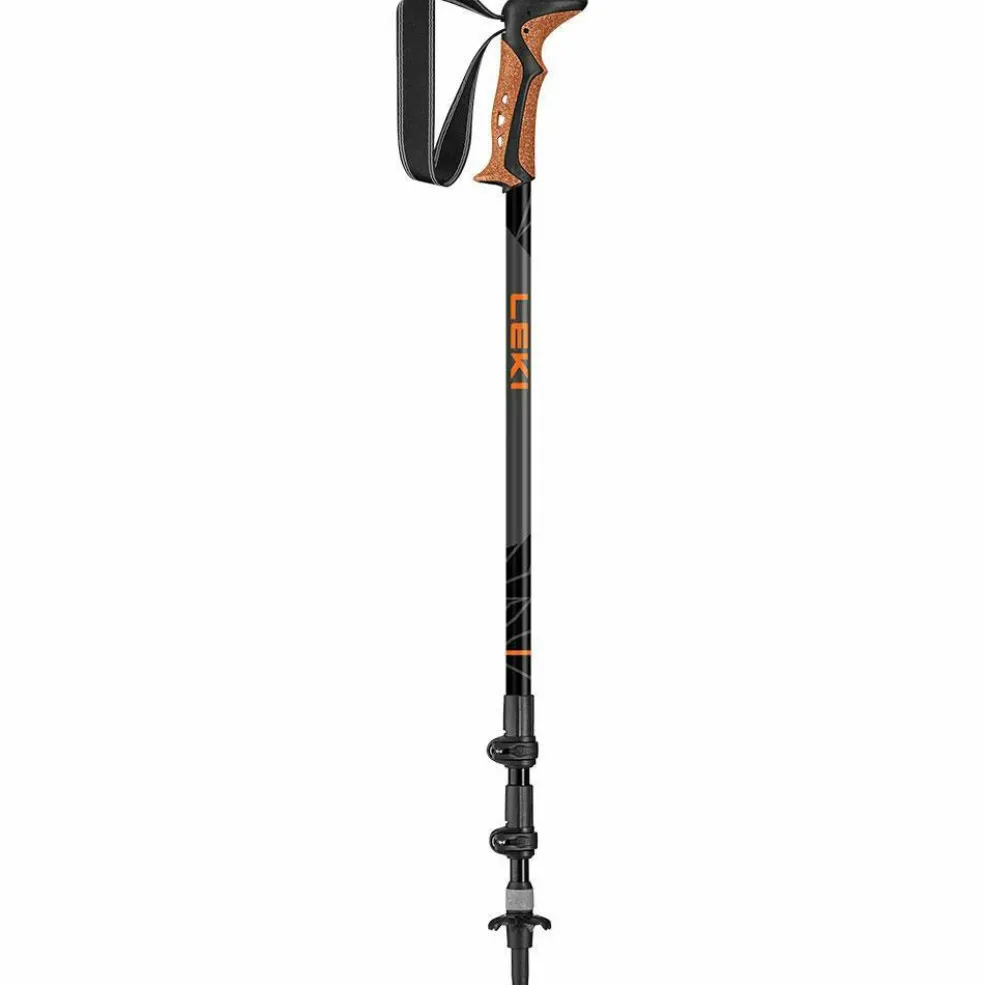 Leki Khumbu AS wandelstokken dark anthracite orange black