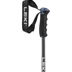 Leki Neolite Airfoil skistokken black dark anthracite neon orange