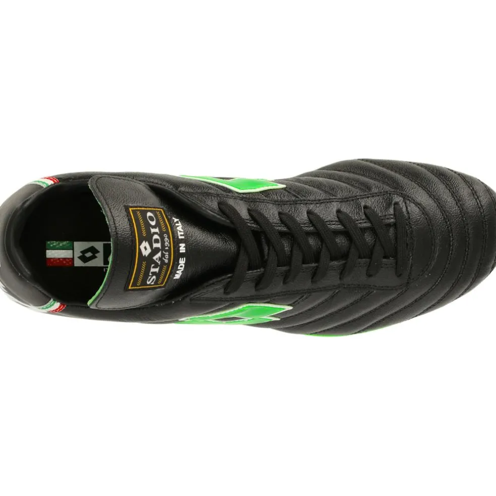 Lotto Stadio OG II FG voetbalschoenen heren all black spring green
