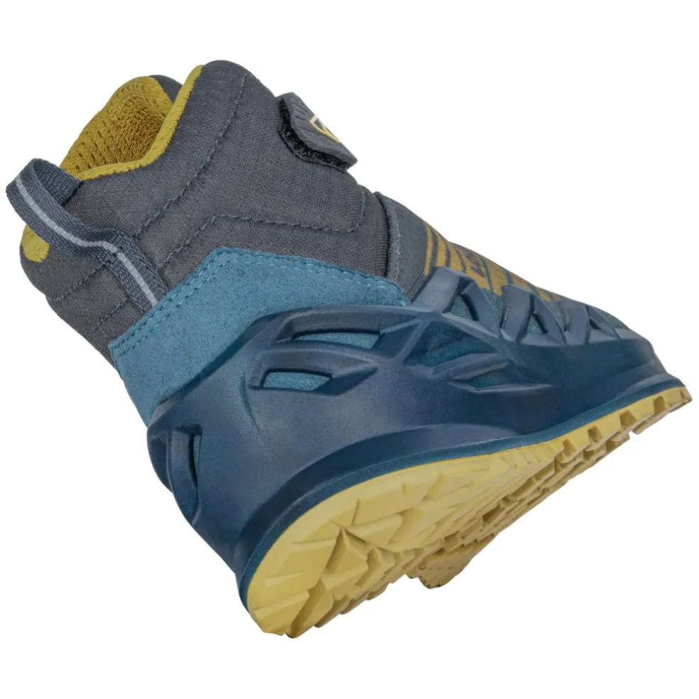 Lowa Merger GTX QC Mid wandelschoenen junior petrol mustard