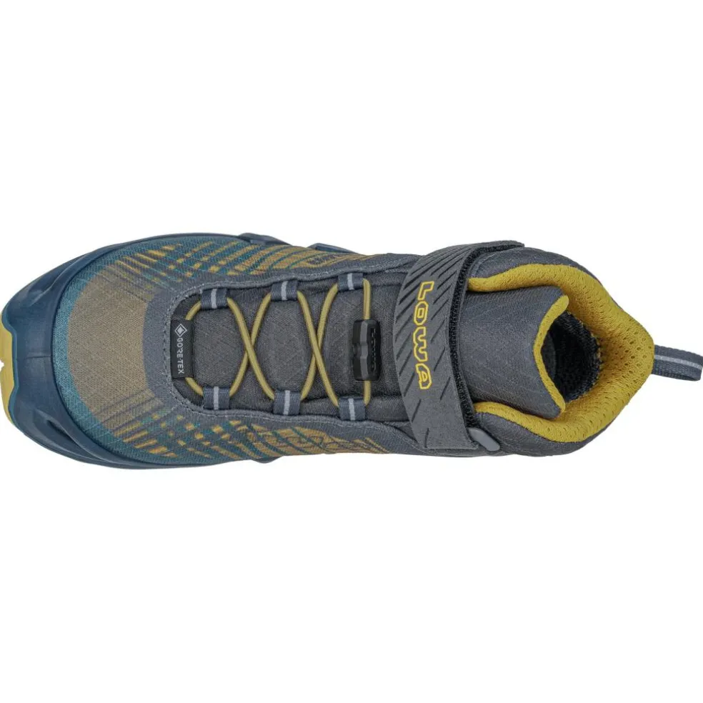 Lowa Merger GTX QC Mid wandelschoenen junior petrol mustard