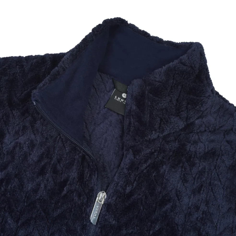 Luhta Ikaala fleece vest dames dark blue