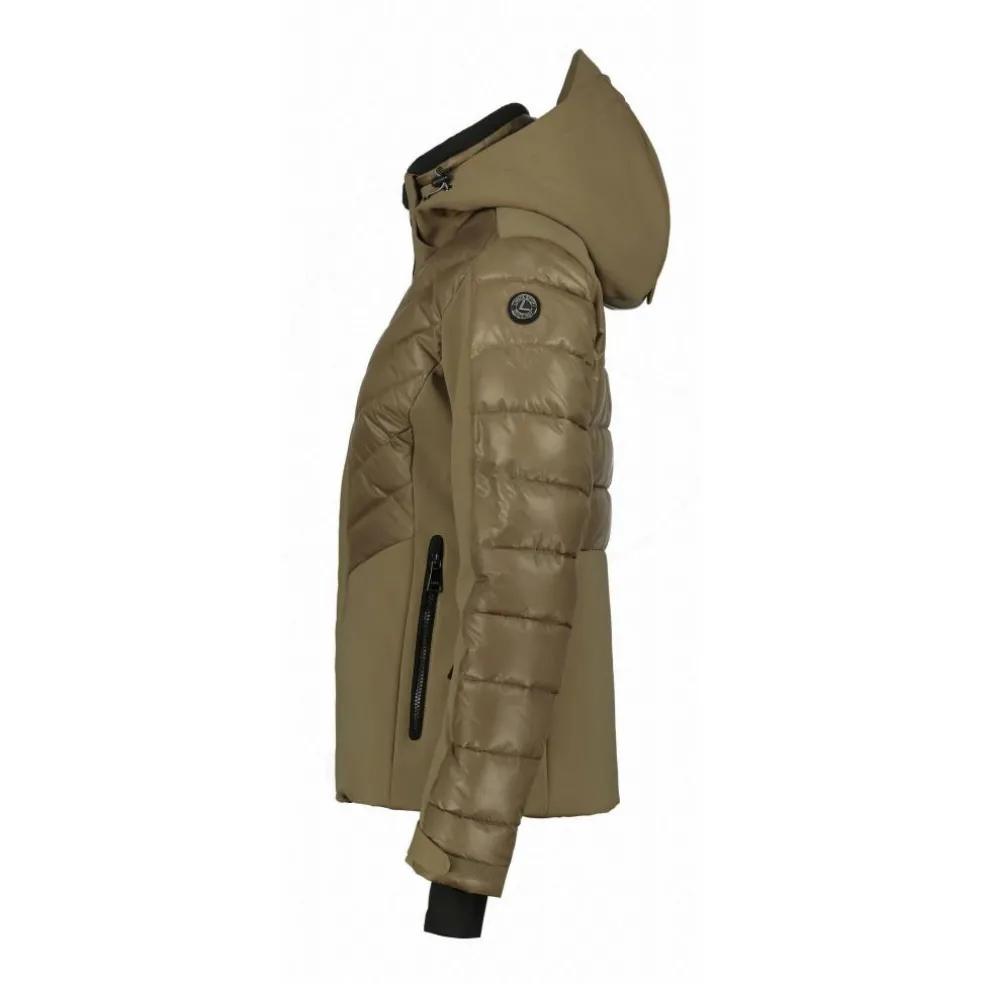 Luhta Mallatunturit softshell winterjas dames brown
