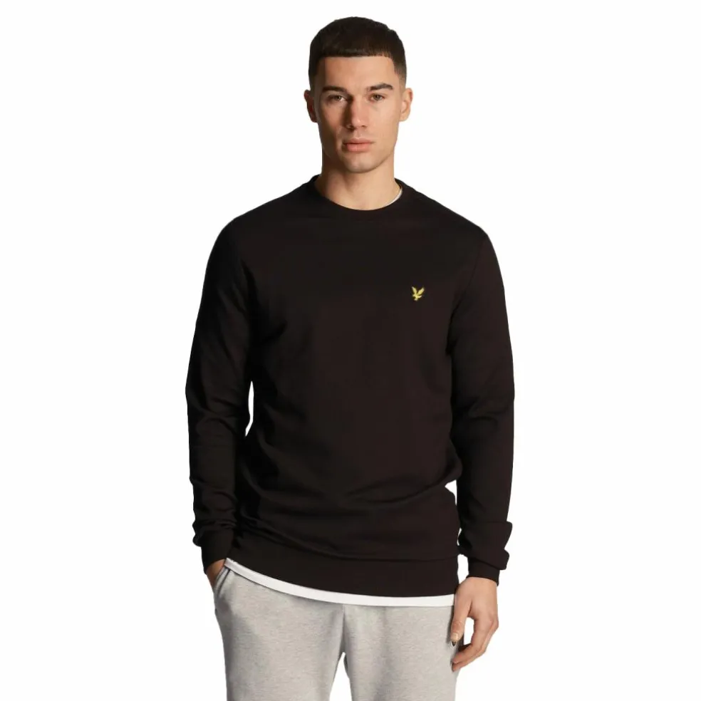 Lyle & Scott Fly fleece sweater heren jet black