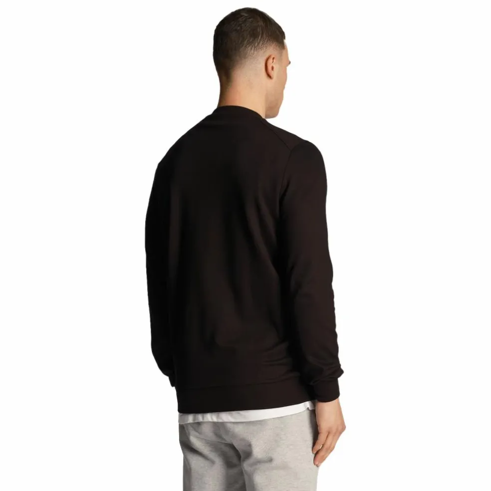 Lyle & Scott Fly fleece sweater heren jet black