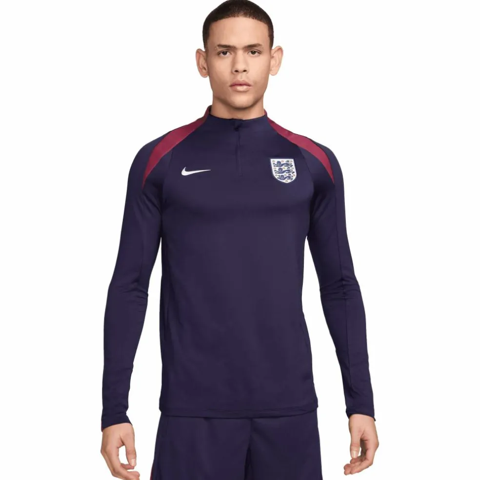 Nike Engeland Strike Dri-FIT trainingsshirt heren purple ink rosewood white