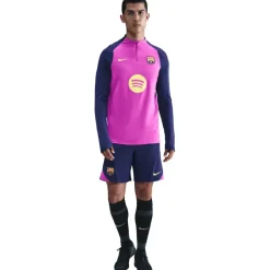 Nike FC Barcelona Strike trainingsshirt heren purple vivid purple midwest gold