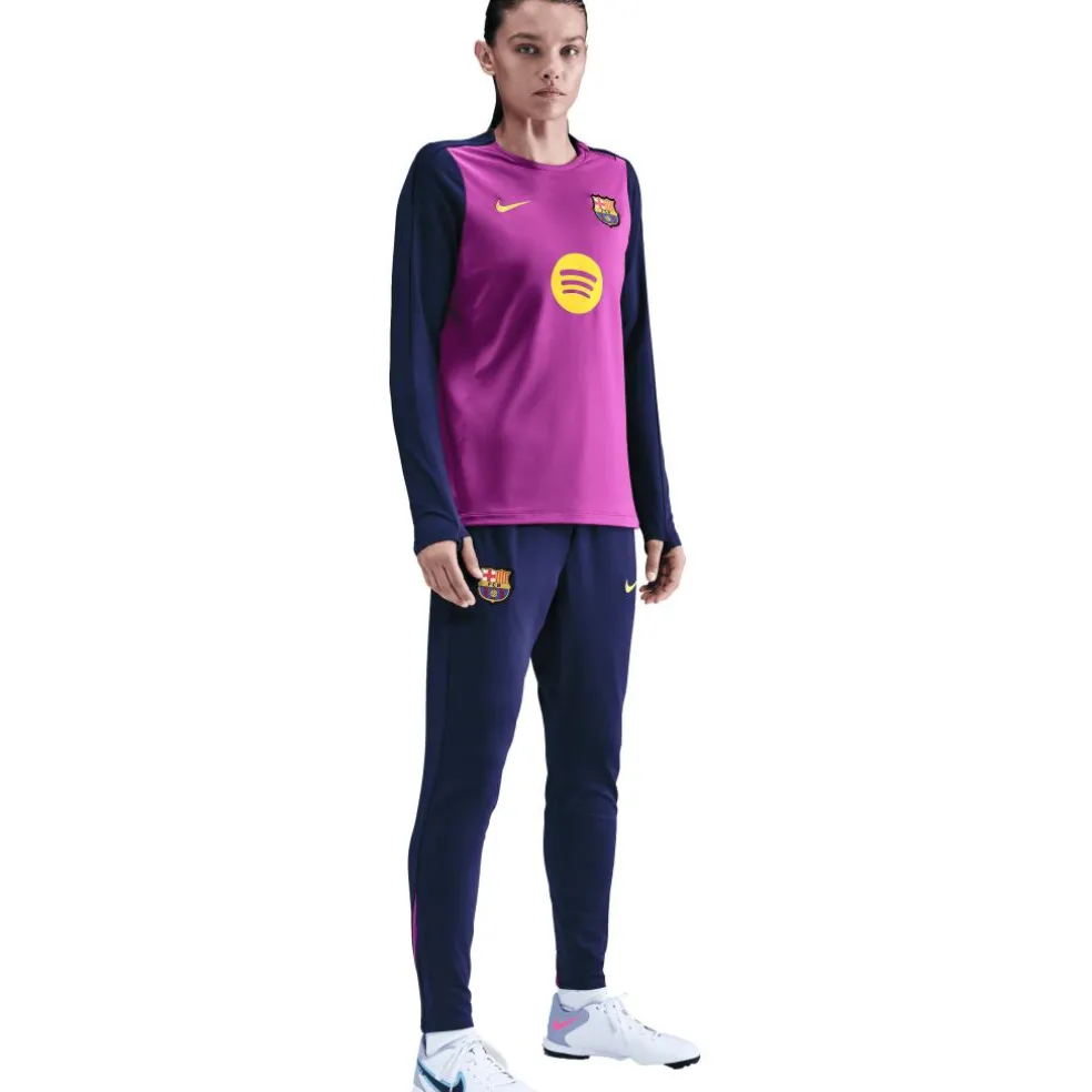 Nike FC Barcelona Strike trainingsshirt dames purple vivid purple midwest gold