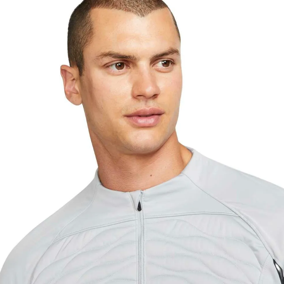 Nike Liverpool FC Strike Winter Warrior trainingsshirt heren wolf grey anthracite chrome yellow