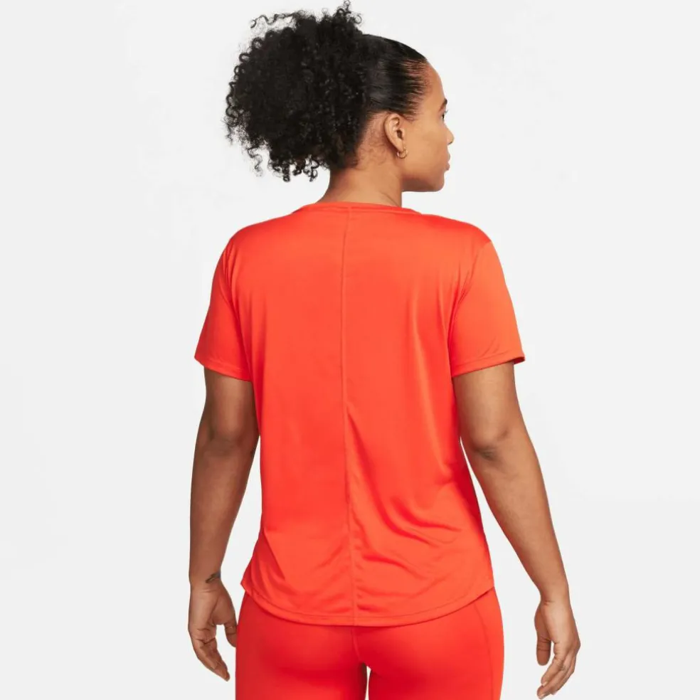 Nike One Dri-FIT Swoosh hardloopshirt dames red