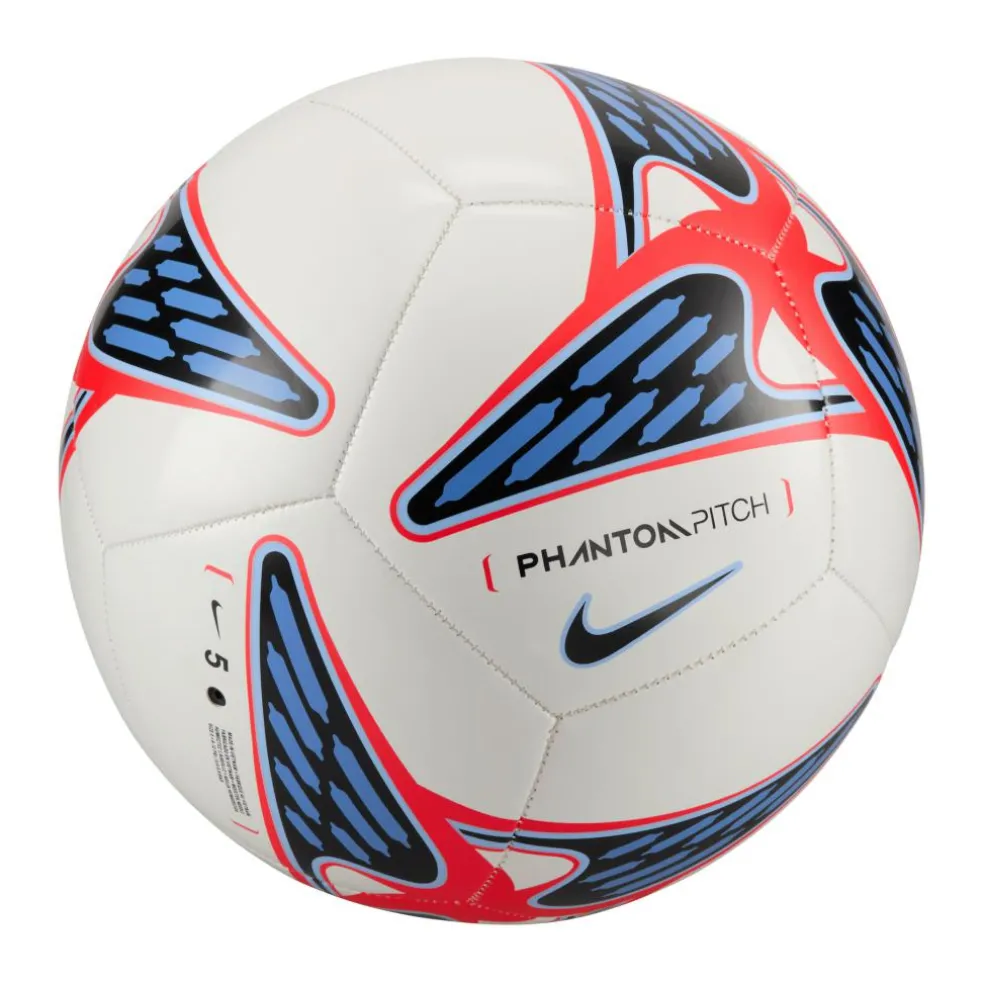 Nike Phantom voetbal white bright crimson royal tint black