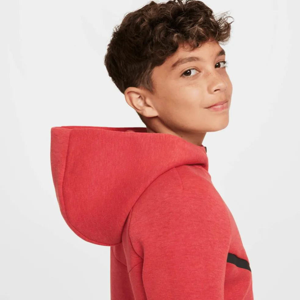 Nike Sportswear Tech Fleece vest junior light university red heather black