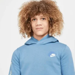 Nike Standard Issue hoodie junior aegean storm
