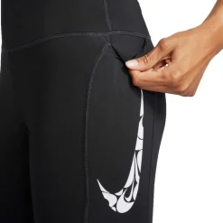 Nike Swoosh Fast hardloopbroek dames black white