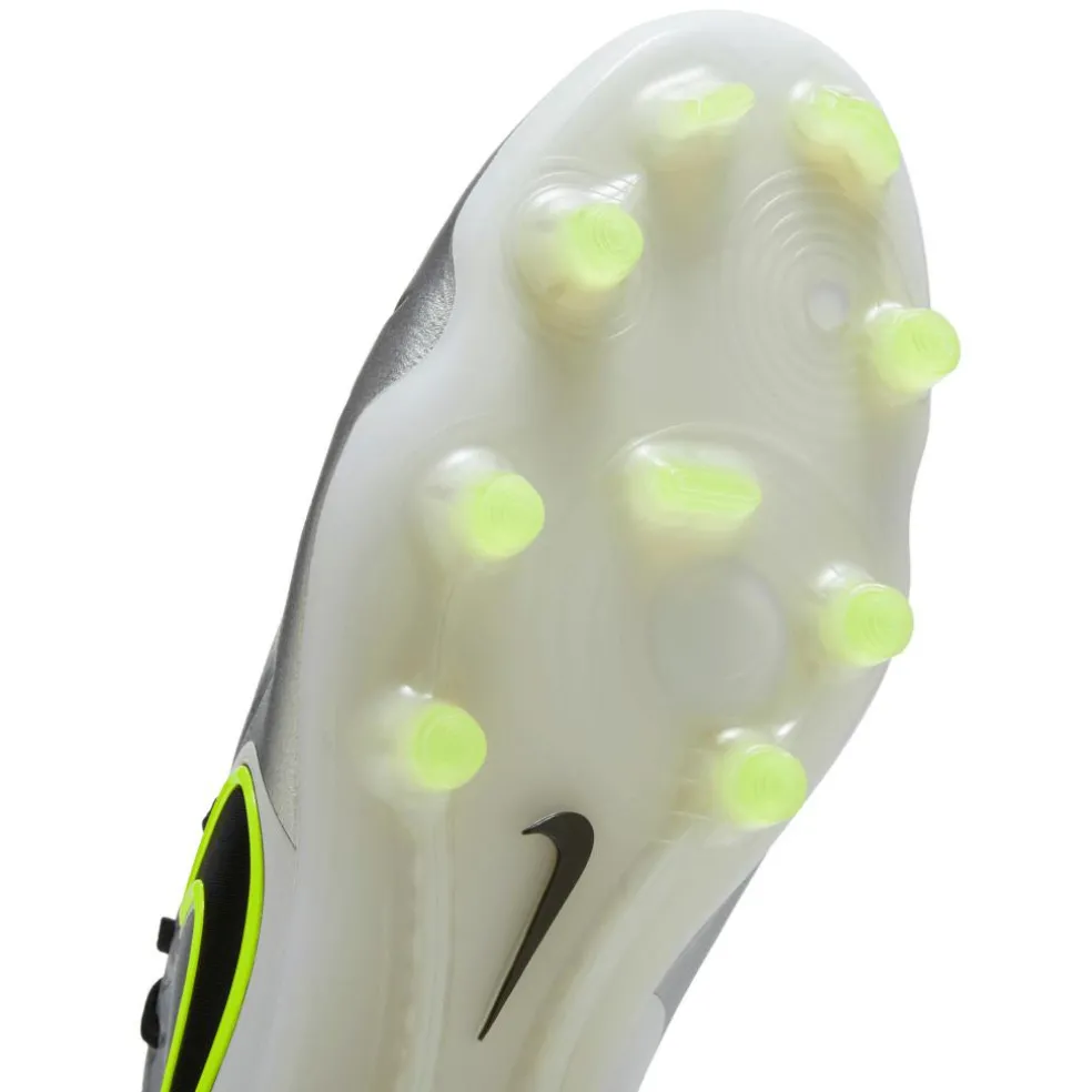 Nike Tiempo Legend 10 Elite FG voetbalschoenen heren metallic silcer volt black
