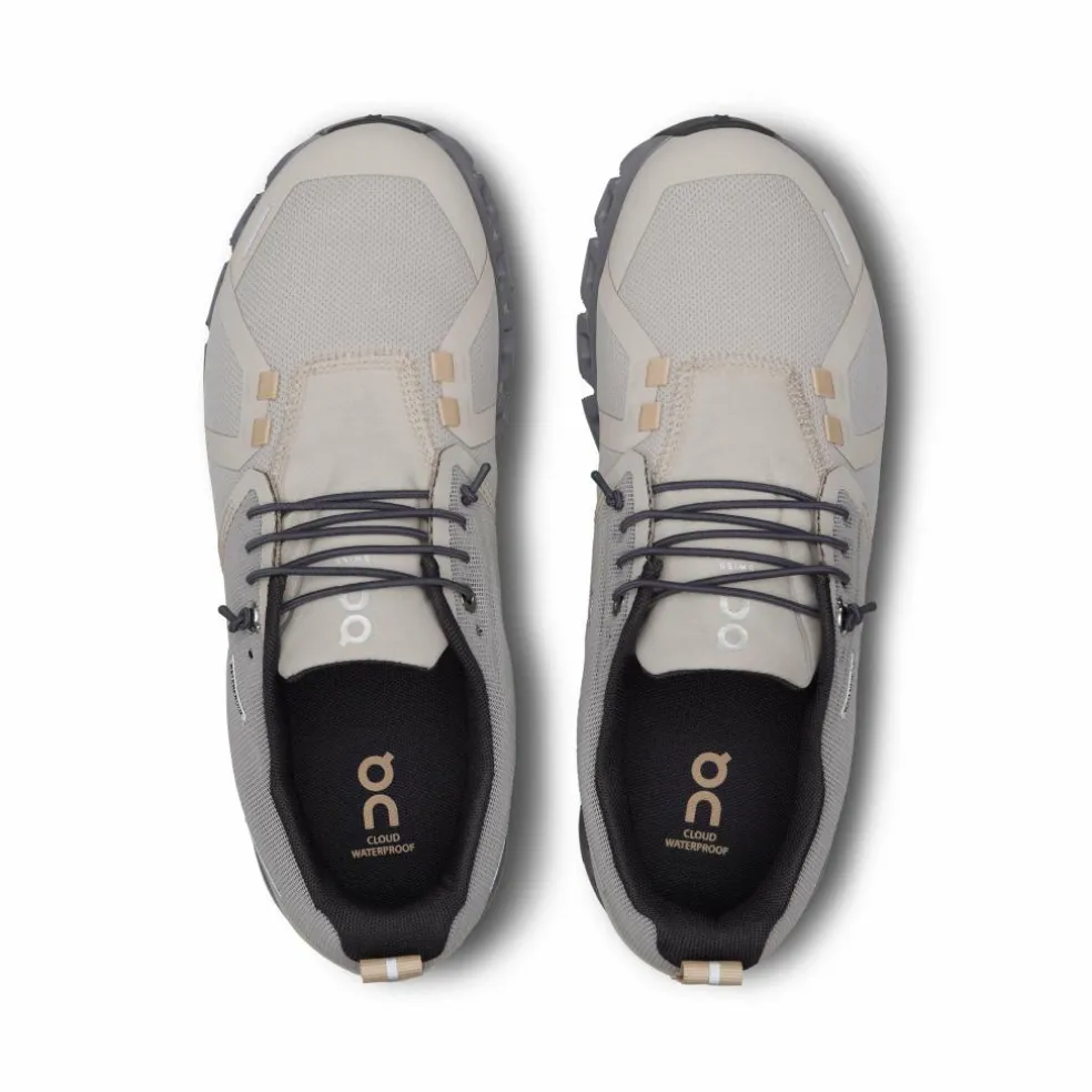 On Cloud 5 Waterproof hardloopschoenen dames pearl fog