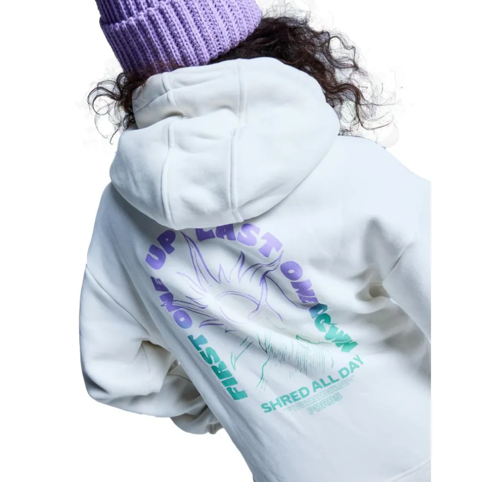 Poederbaas CL hoodie dames off white