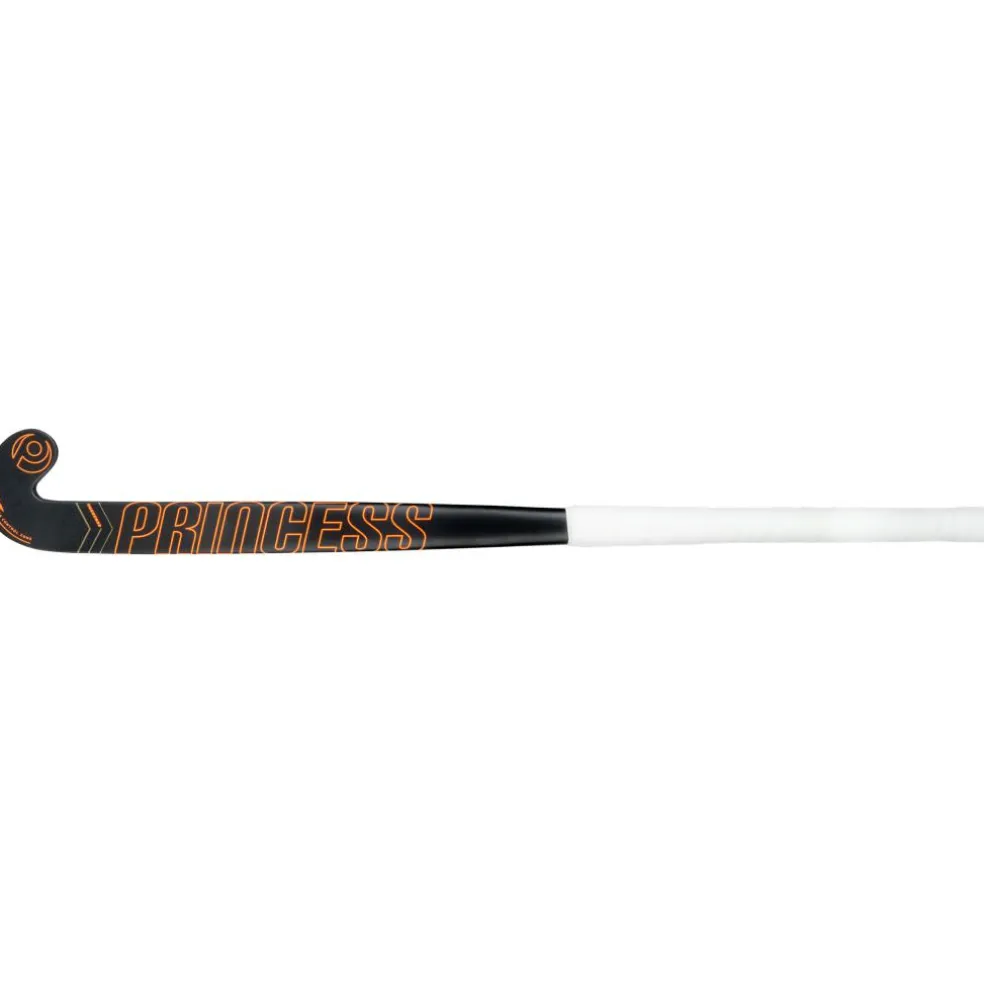 Princess Hockey Premium 7 STAR SG9 Low Bow hockeystick black orange