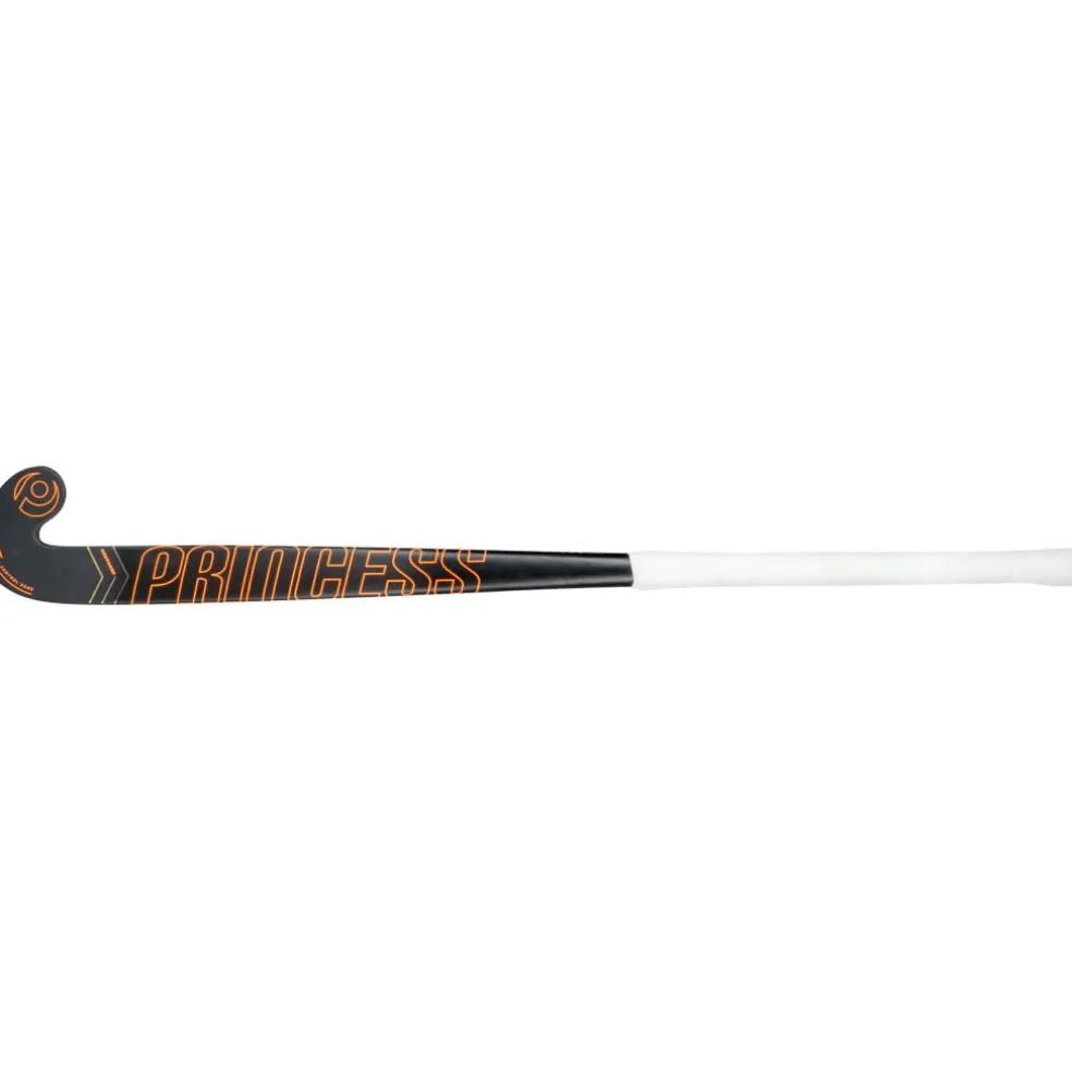 Princess Hockey Premium 7 STAR SG9 Low Bow hockeystick junior black orange