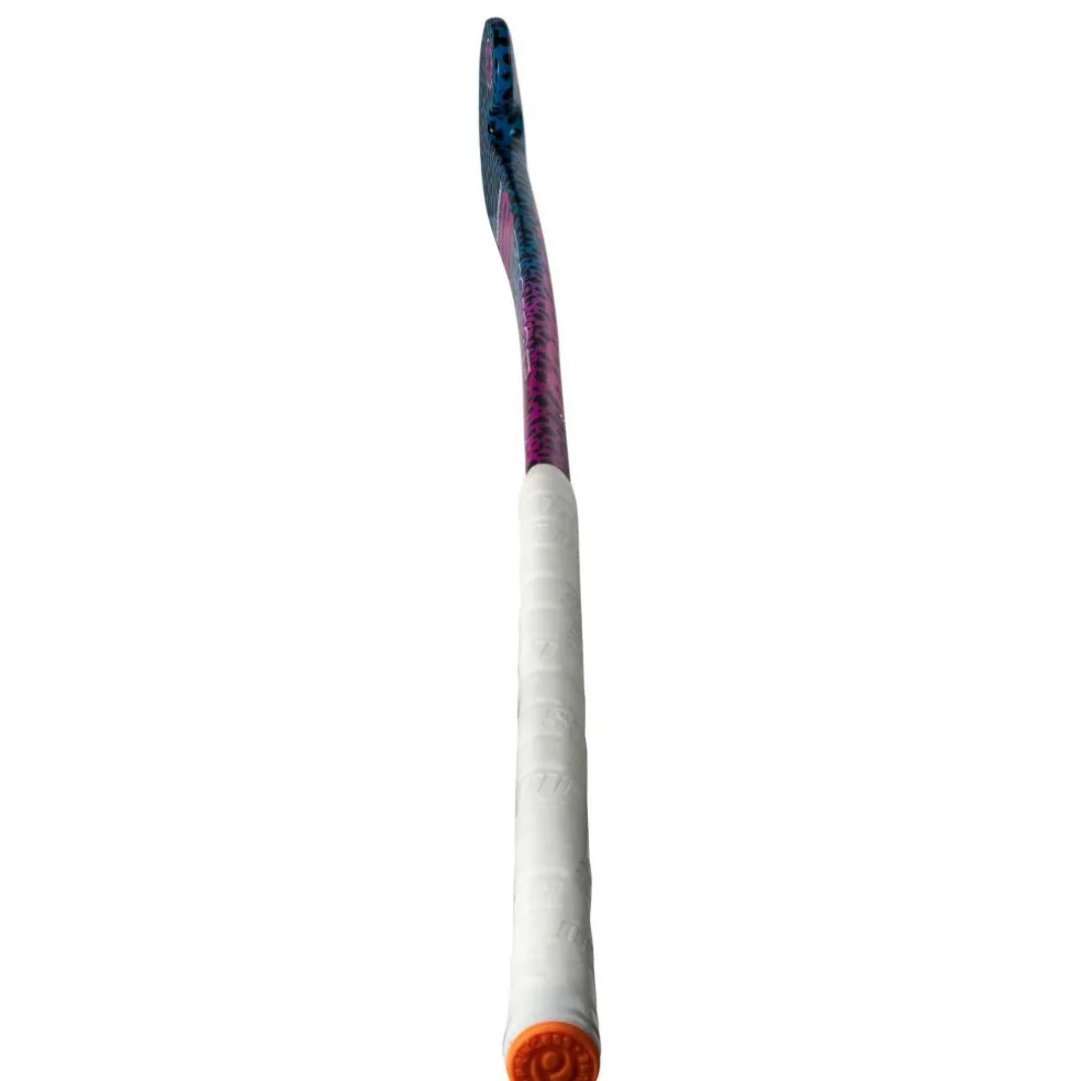Princess Hockey Woodcore Mid Bow hockeystick junior leopard purple neon pink