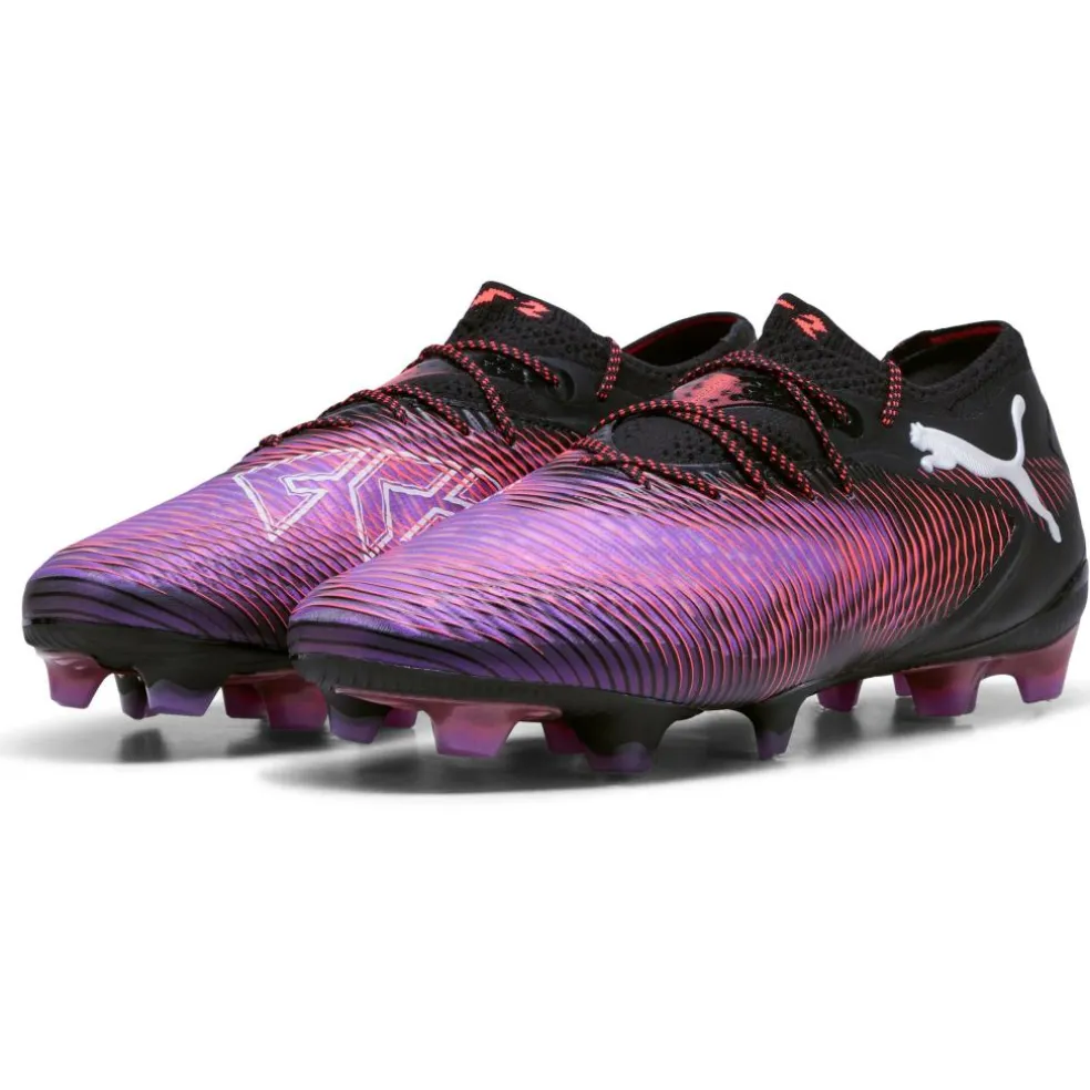 Puma FUTURE 8 ULTIMATE Low FG voetbalschoenen heren PUMA black PUMA white glowing red