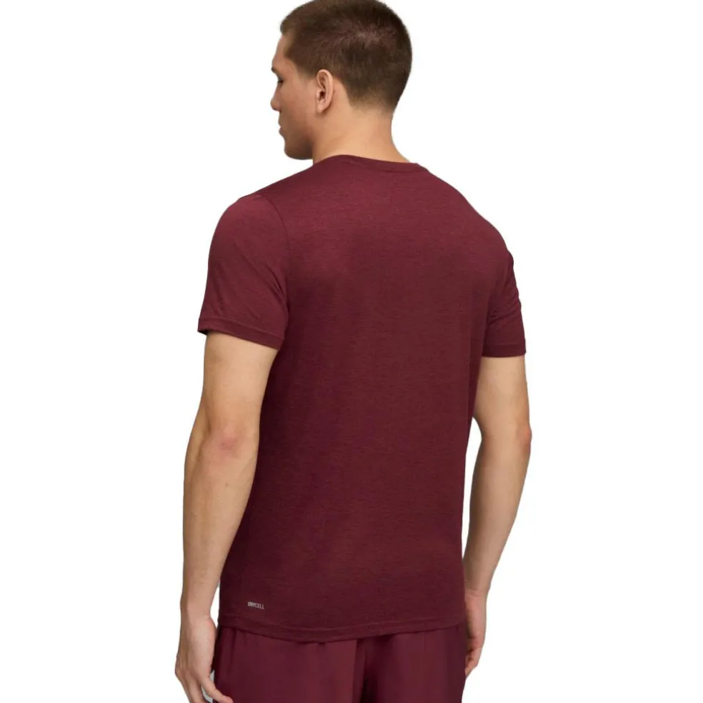 Puma TAD ESSENTIALS shirt heren ruby shimmer heather
