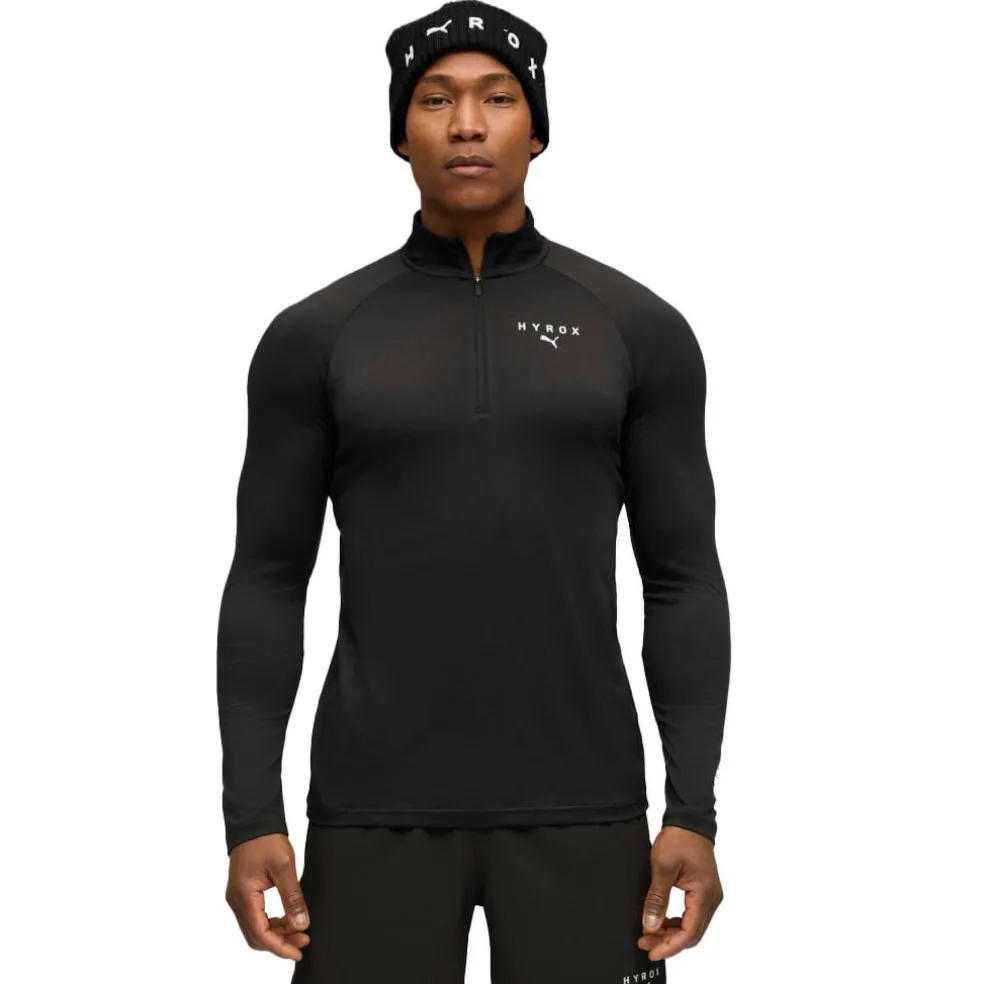 Puma x HYROX LS shirt heren puma black