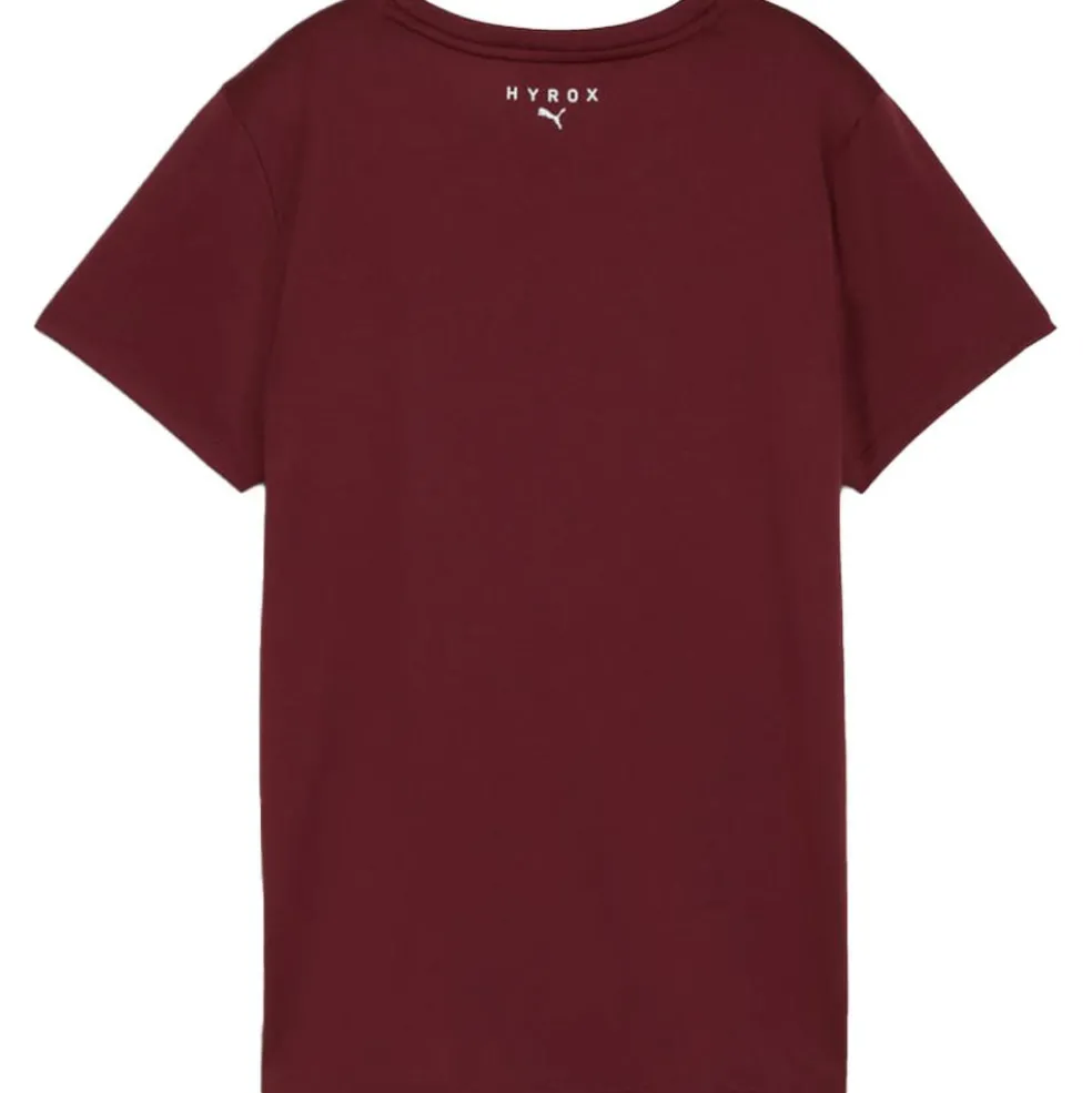 Puma x HYROX shirt dames ruby shimmer