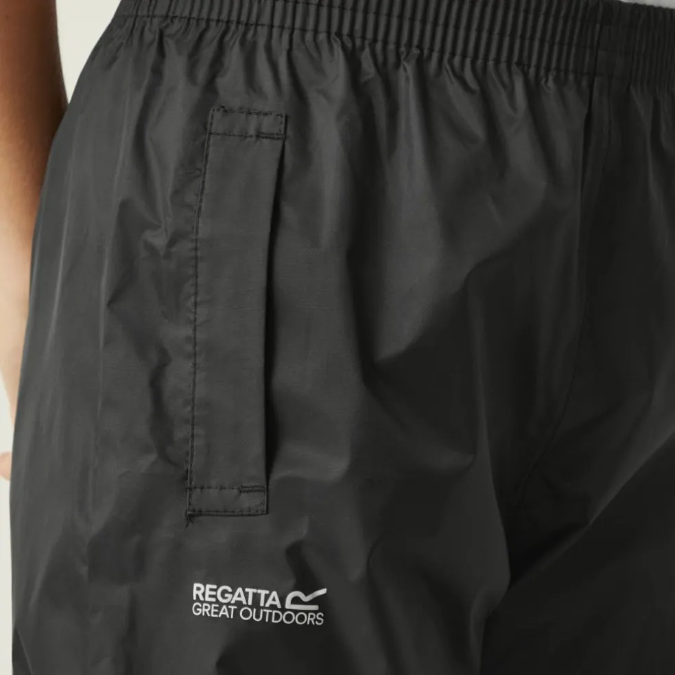 Regatta Pack It regenbroek junior black
