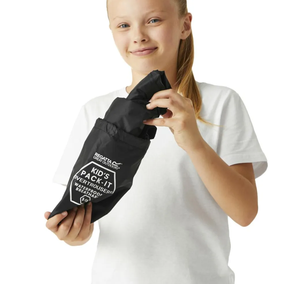 Regatta Pack It regenbroek junior black