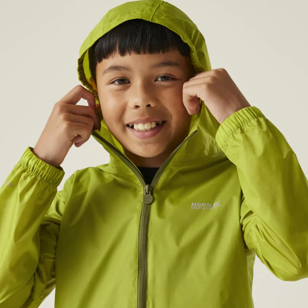 Regatta Pack It regenjas junior grenoble green