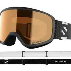 Salomon Lumi Acces skibril junior tonic orange black