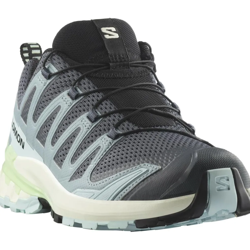 Salomon XA PRO 3D V9 hardloopschoenen dames turbulence iced aqua patina green