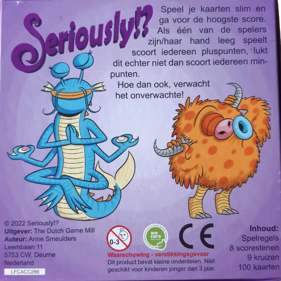 Seriously!? Familie bordspel