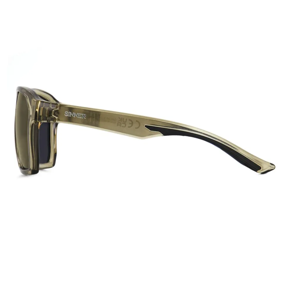 Sinner Cupu zonnebril smoke gold crystal olive matte black