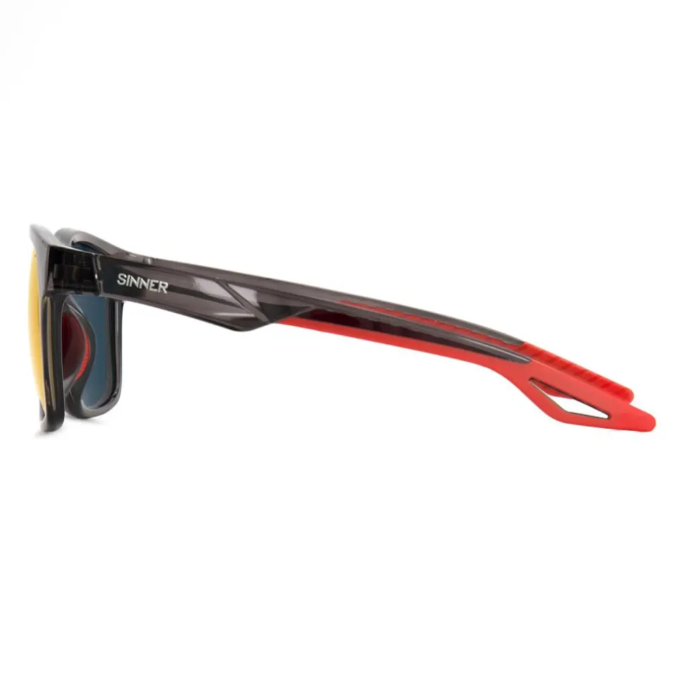 Sinner Faveira zonnebril smoke red oil crystal black red