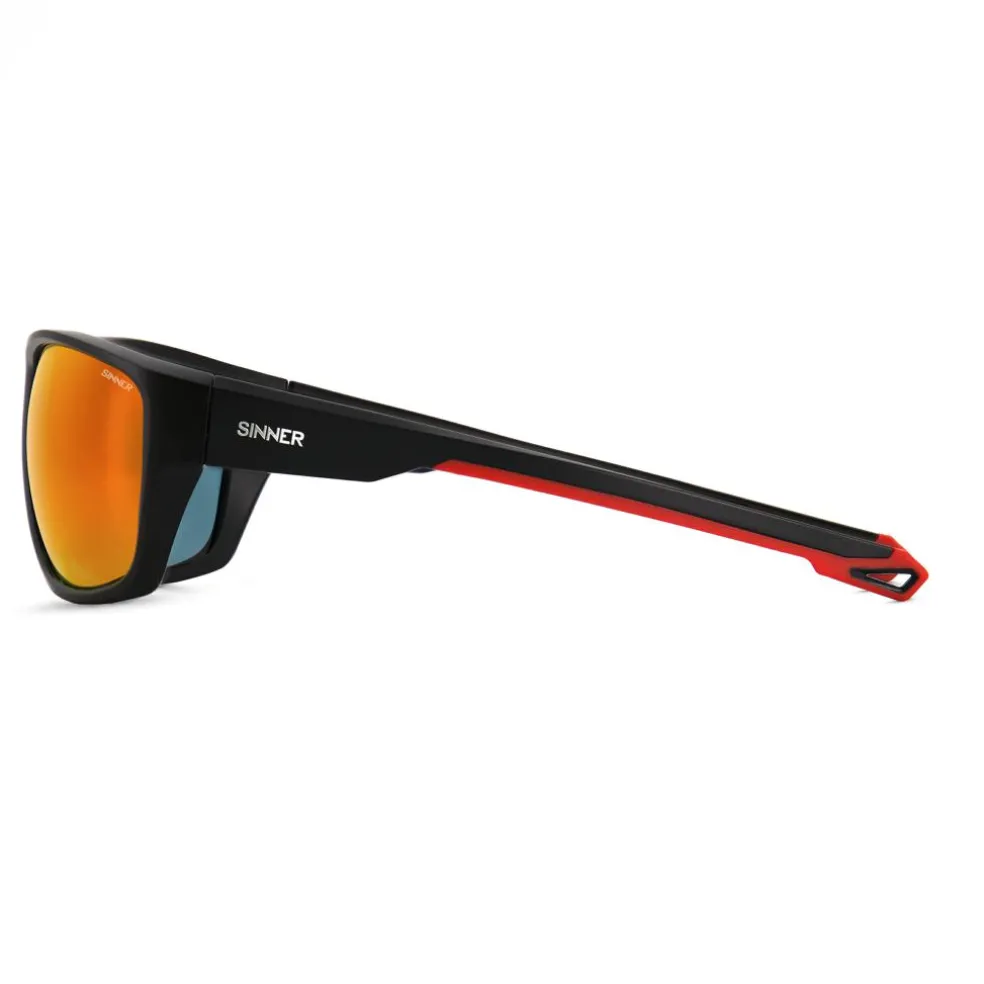 Sinner Nirapi zonnebril smoke black red oil matte black red