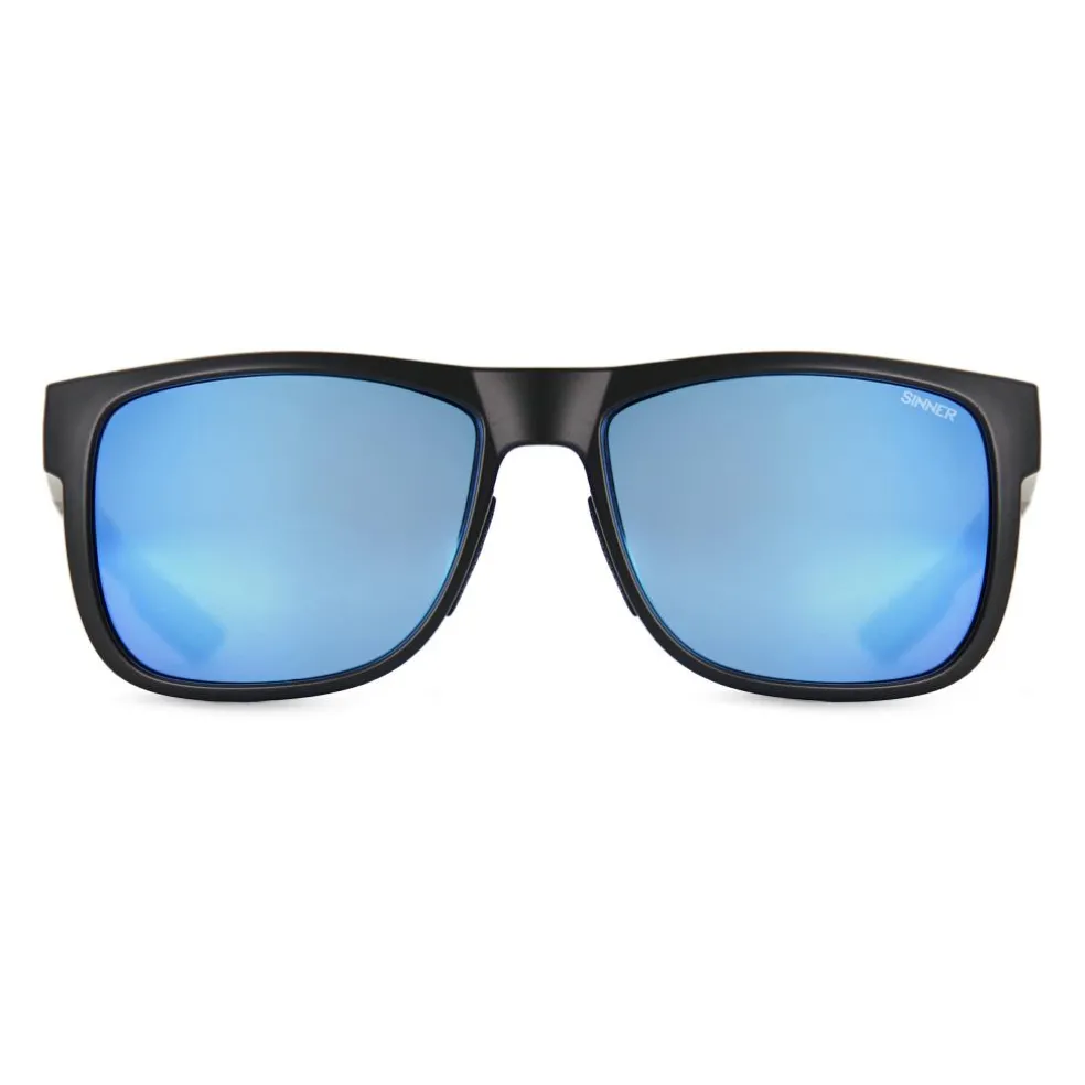 Sinner Totai zonnebril smoke icy blue oil matte black