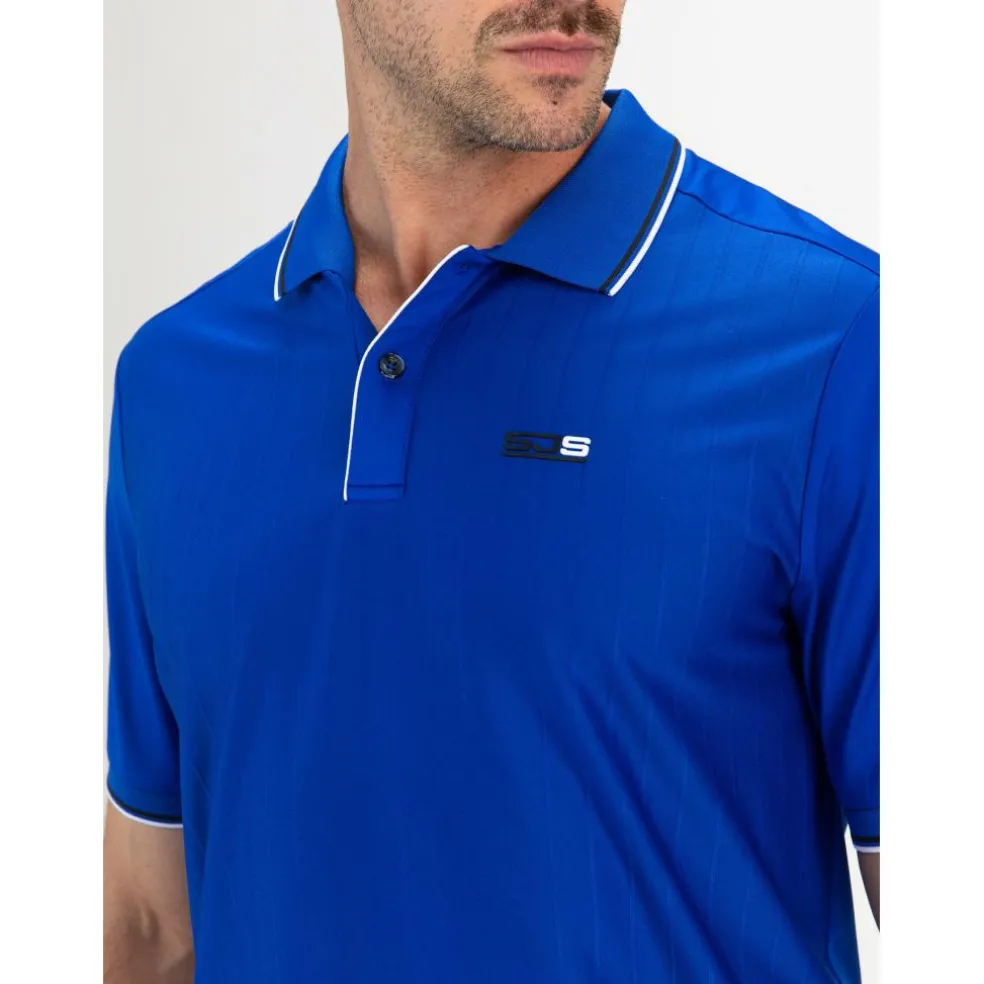 Sjeng Sports Cense tennispolo heren blue neon