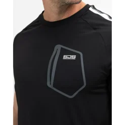 Sjeng Sports  Sinclair tennisshirt heren black melange
