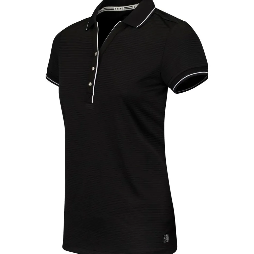 Sjeng Sports Slam plus size tennispolo dames black