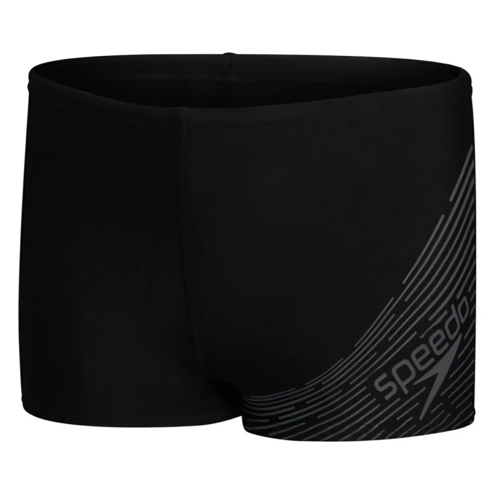 Speedo Medley Logo zwemboxer junior grey black