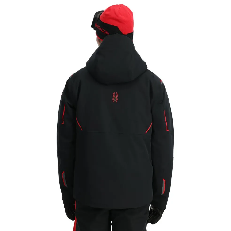 Spyder Titan winterjas heren black volcano