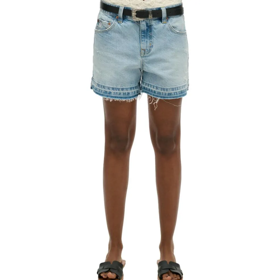 Superdry Cut Off short dames azure pale blue