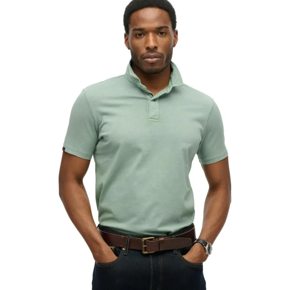 Superdry Essential polo heren slate grey