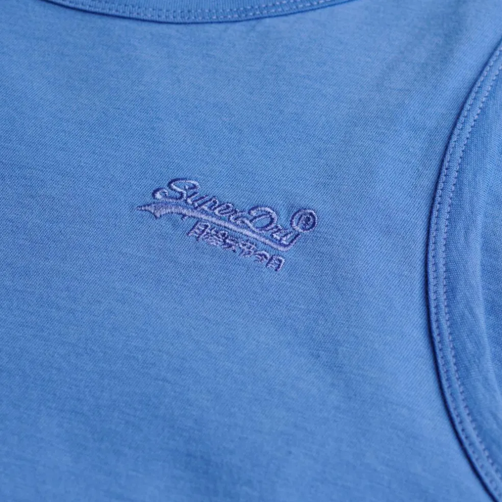Superdry Essential tanktop heren chambray blue