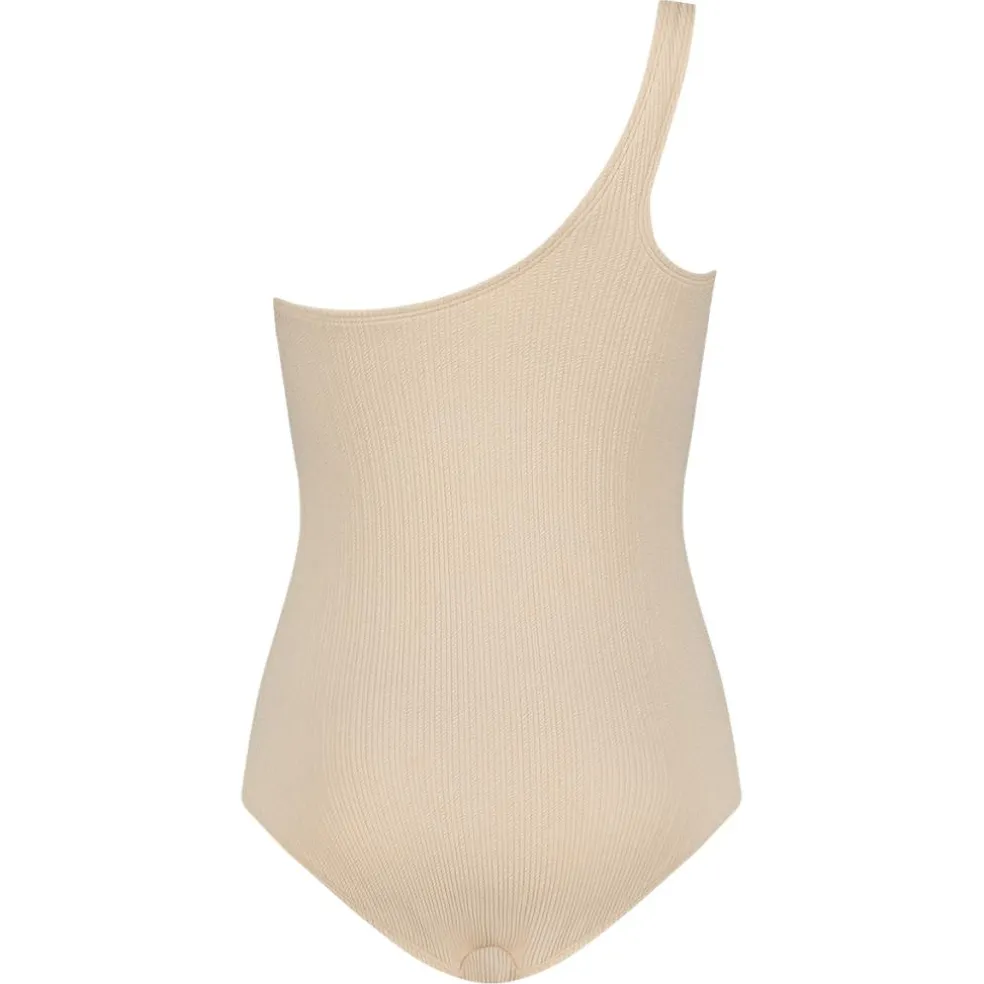 Ten Cate Beach One Shoulder badpak dames off white relief