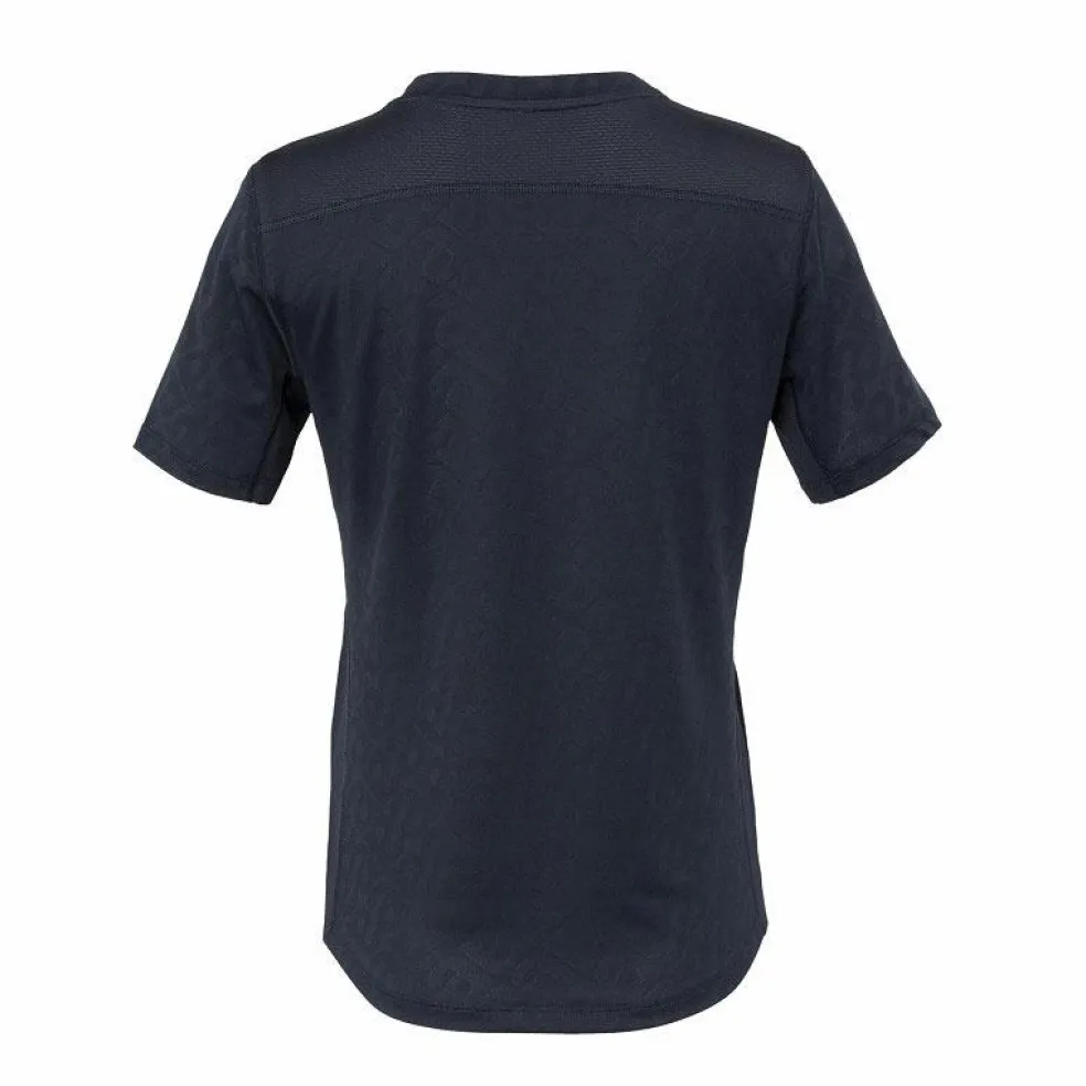 The Indian Maharadja Kadiri Jacquard Mono tennisshirt dames navy