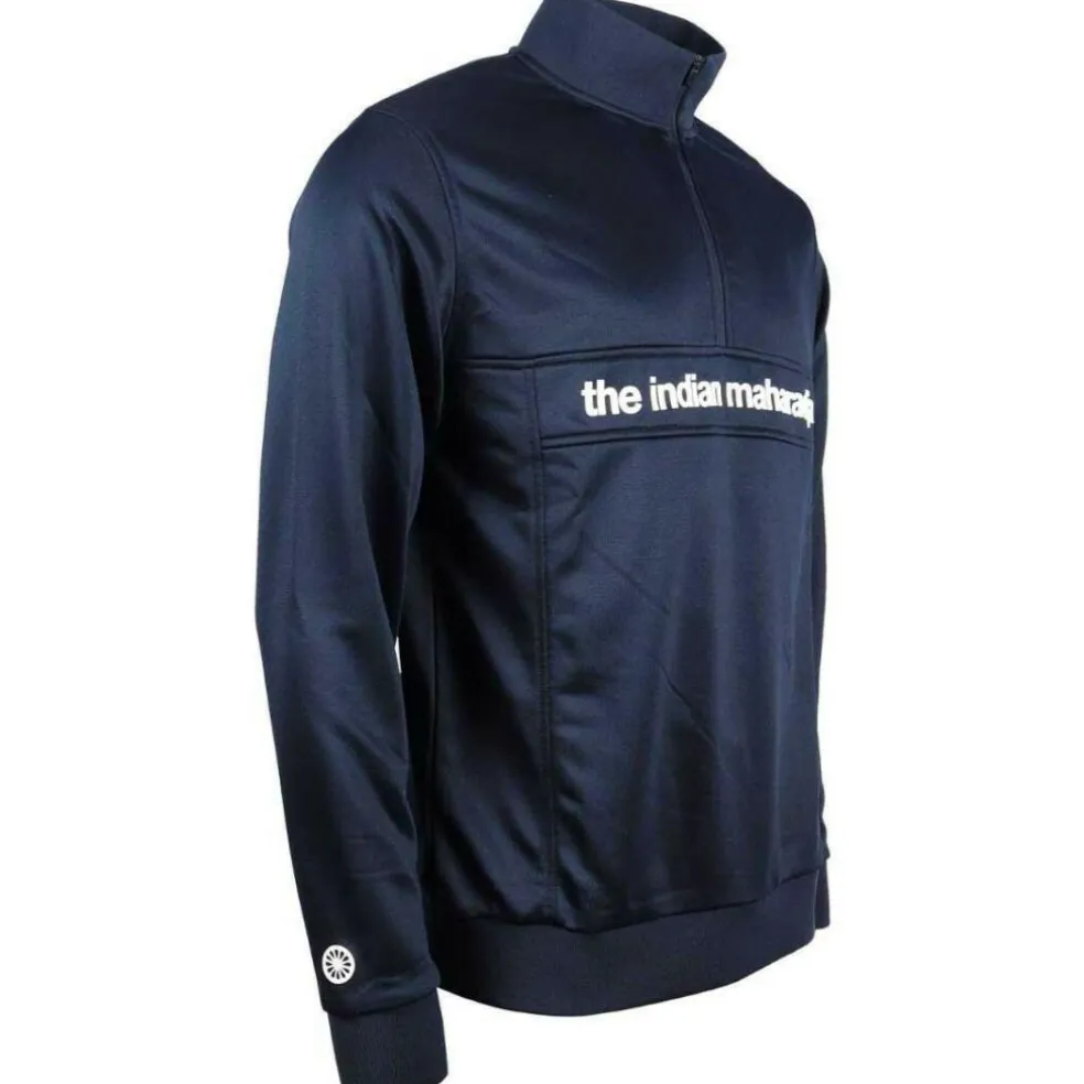 The Indian Maharadja Poly Terry Half Zip hockeytrui heren navy