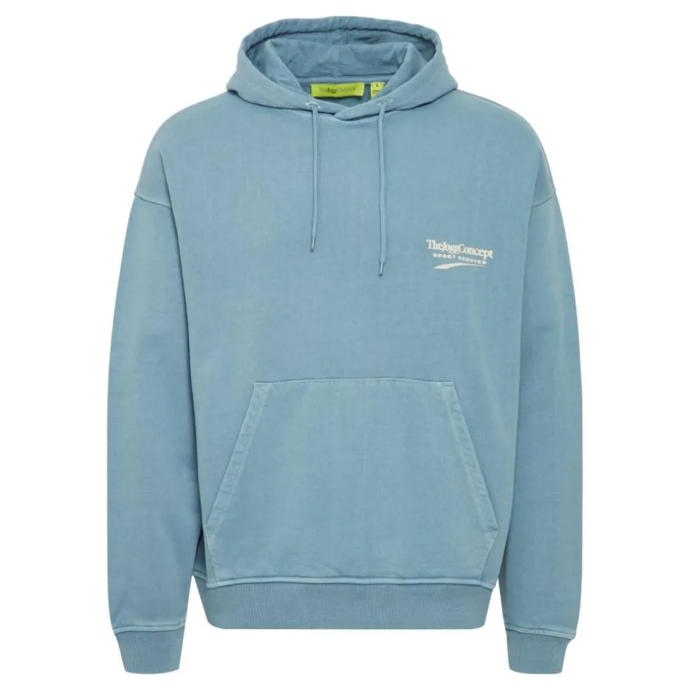 TheJoggConcept Rubi hoodie heren aegean blue
